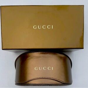 GUCCI BRONZE SOFT SHELL SUNGLASSES CASE